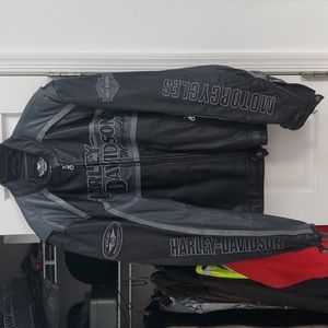 Authentic Harley Davidson leather riding jacket. Size XL.
